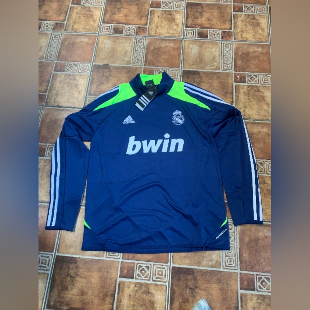 Adidas Real Madrid 2012 Long Sleeve Training Crewneck Jacket Size M